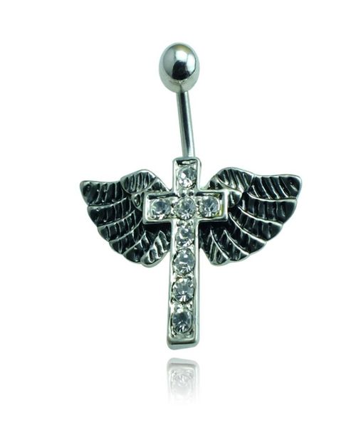 fashion belly button rings surgical steel white rhinestone retro cross wing navel rings for women body piercing jewelry8736736, Silver
fashion belly button rings surgical steel white rhinestone retro cross wing navel rings for women body piercing jewelry8736736, Silver
