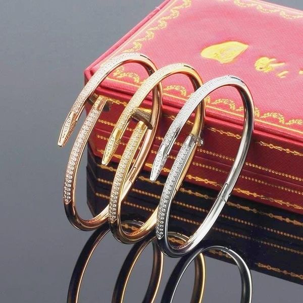 high edition bracelet design carti carti bangle luxury women men titanium steel expensive for lover gold silver rose fashion jewelry nail cl, Black
high edition bracelet design carti carti bangle luxury women men titanium steel expensive for lover gold silver rose fashion jewelry nail cl, Black