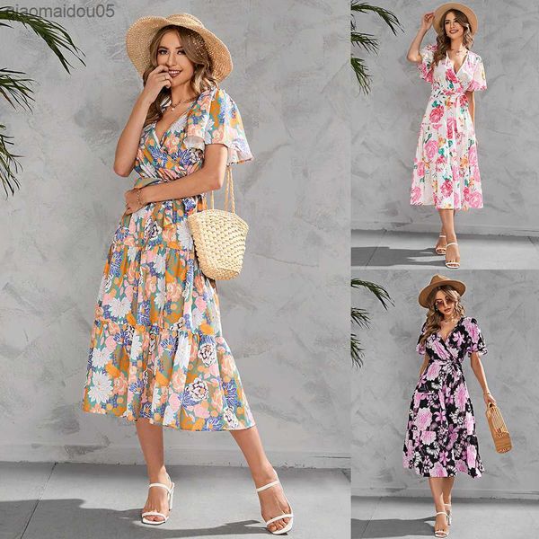pregnant women's summer printed v-neck waistband mid-length short-sleeved dress nursing dresses breastfeeding maternity dresses l230712, White
pregnant women's summer printed v-neck waistband mid-length short-sleeved dress nursing dresses breastfeeding maternity dresses l230712, White