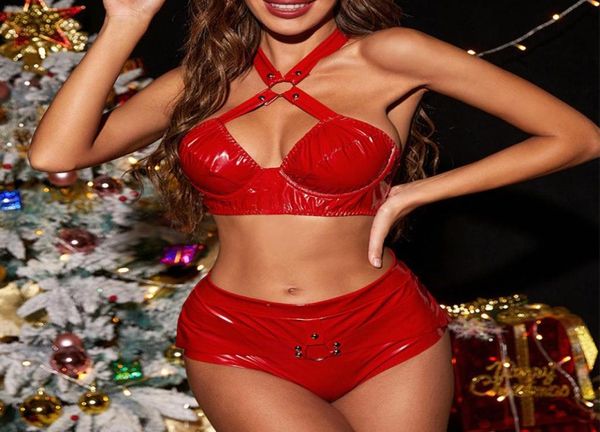 bras sets women ladies leather erotic lingerie hollow out bundling halter backless bra and briefs panty latex set clubwear co1135432, Red;black
bras sets women ladies leather erotic lingerie hollow out bundling halter backless bra and briefs panty latex set clubwear co1135432, Red;black