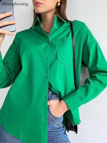 women's blouses shirts office elegant pocket shirts blouse woman autumn button long sleeve shirt for women 2022 casual solid loose asym, White
women's blouses shirts office elegant pocket shirts blouse woman autumn button long sleeve shirt for women 2022 casual solid loose asym, White