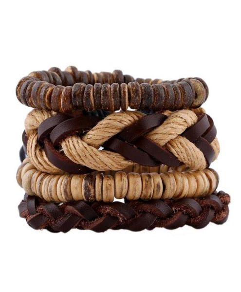 bangle jessingshow 4 pcsset weave leather bracelets men wood beads charm women homme femme punk style vintage male jewelry6404706, Black
bangle jessingshow 4 pcsset weave leather bracelets men wood beads charm women homme femme punk style vintage male jewelry6404706, Black
