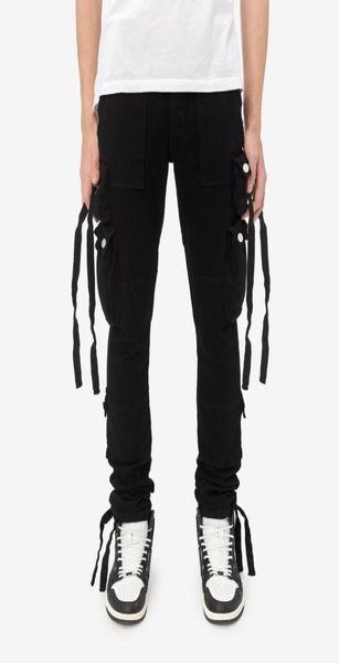 falection mens 21ss amimike jeans zipper pocket cargo pants black jeans 039581196, Blue
falection mens 21ss amimike jeans zipper pocket cargo pants black jeans 039581196, Blue