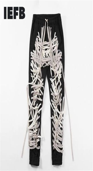 iefb men039s wear high street patchwork strings bandage male039s trouser high waist casual slim pants 2020 streetwear fashi9950273, Blue
iefb men039s wear high street patchwork strings bandage male039s trouser high waist casual slim pants 2020 streetwear fashi9950273, Blue