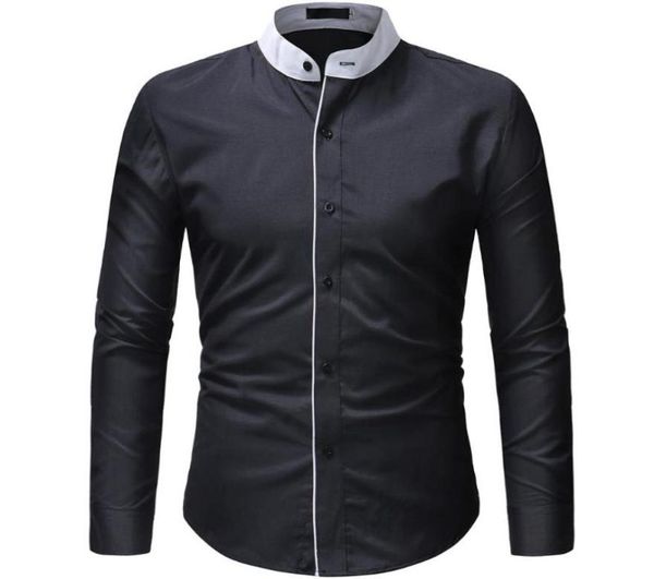 men039s dress shirts 2021 fashion casual men shirt long sleeve mandarin collar slim fit korean business mens clothes8555556, White;black
men039s dress shirts 2021 fashion casual men shirt long sleeve mandarin collar slim fit korean business mens clothes8555556, White;black