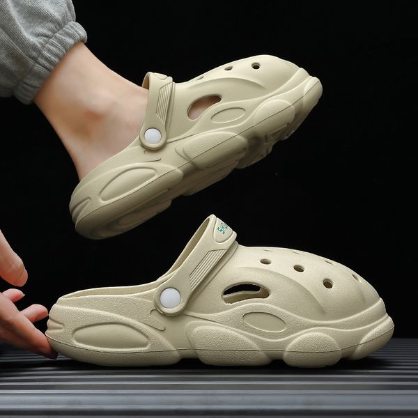 sandals qyckaby luxury men's sandals perforated rubber men's eva garden shoes beige cracked shoes beach platform sandals leisure s, Black
sandals qyckaby luxury men's sandals perforated rubber men's eva garden shoes beige cracked shoes beach platform sandals leisure s, Black