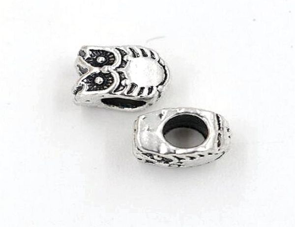 100pcs antique silver zinc alloy owl large hole spacer bead fit european beads bracelet 78x10mm2178919, Bronze;silver
100pcs antique silver zinc alloy owl large hole spacer bead fit european beads bracelet 78x10mm2178919, Bronze;silver