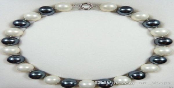 f rare natural 16mm white black south sea shell pearl round beads necklace 180390392257090, Silver
f rare natural 16mm white black south sea shell pearl round beads necklace 180390392257090, Silver
