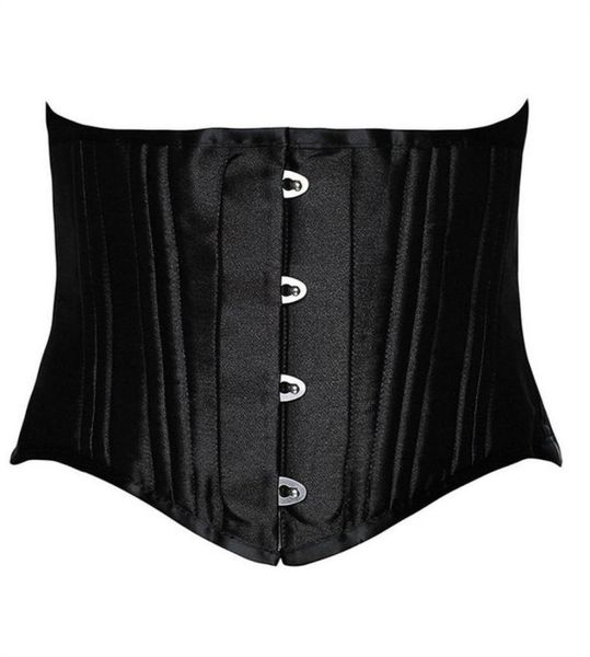 24 double flat boned short torso steel boned waist trainer body shaper satin underbust corset women slimming belt black white xs32314555
24 double flat boned short torso steel boned waist trainer body shaper satin underbust corset women slimming belt black white xs32314555