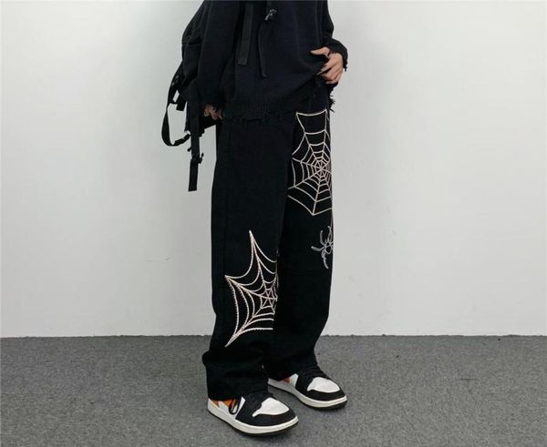 men039s jeans fashion men39s cobweb embroidered pants baggy korean streetwear y2k clothes brand aestethicmen039s2062959, Blue
men039s jeans fashion men39s cobweb embroidered pants baggy korean streetwear y2k clothes brand aestethicmen039s2062959, Blue