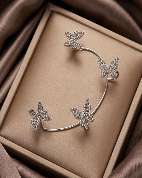 shiny zircon butterfly ear cuff for women without piercing earrings 2022 fashion ear clip earring bride wedding jewelry5403077, Silver
shiny zircon butterfly ear cuff for women without piercing earrings 2022 fashion ear clip earring bride wedding jewelry5403077, Silver