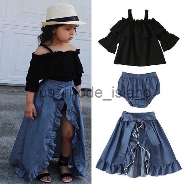 clothing sets new 3pcs sets for girls clothing set sling + denim skirt + pp shorts girls boutique fall clothes kids suits girl outfits x0712, White
clothing sets new 3pcs sets for girls clothing set sling + denim skirt + pp shorts girls boutique fall clothes kids suits girl outfits x0712, White