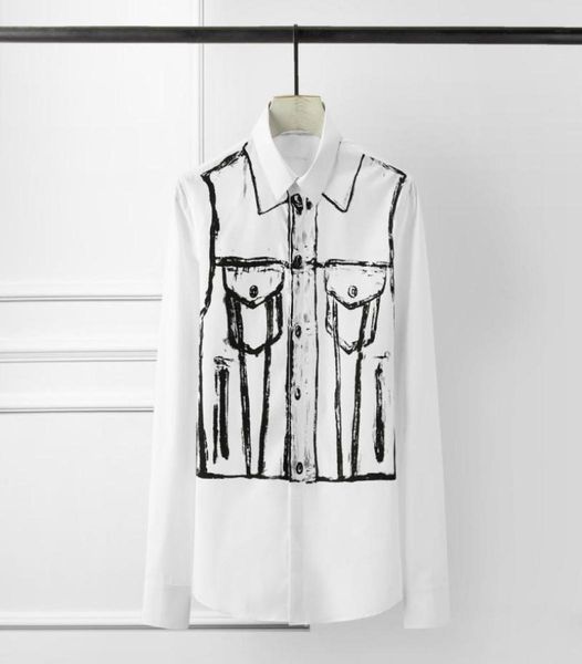 new white men shirts luxury fake two piece hand printing long sleeve party mens shirts plus size 4xl slim fit casual4157814, White;black
new white men shirts luxury fake two piece hand printing long sleeve party mens shirts plus size 4xl slim fit casual4157814, White;black