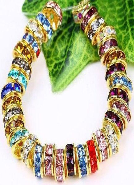 300pcs 6mm wheelshaped crystal spacer beads gold plated mixed color rhinestones gem findings9253995, Black
300pcs 6mm wheelshaped crystal spacer beads gold plated mixed color rhinestones gem findings9253995, Black