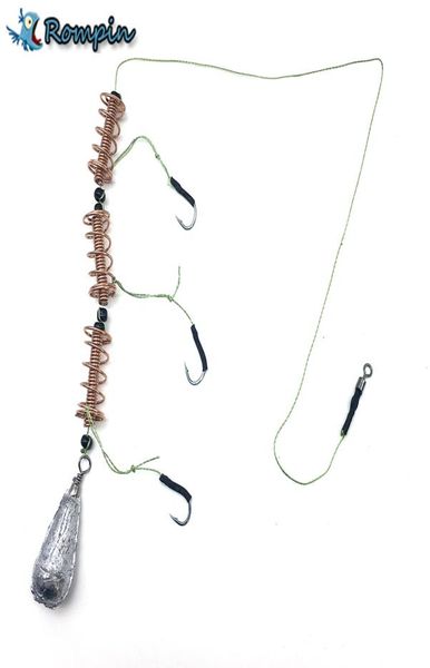 rompin 3pcslot spring holder string hook with 30g lead sinker for carp fishing rigs swivel fishing tackle lures1143216
rompin 3pcslot spring holder string hook with 30g lead sinker for carp fishing rigs swivel fishing tackle lures1143216