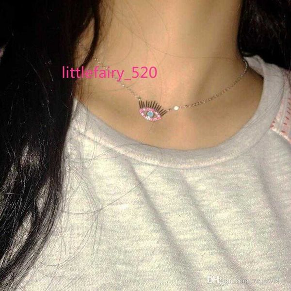 2023 fashion maxi necklace collier collares guarantee 925 sterling silver women eyelash evil eye turkish jewelry rose color cz necklaces
2023 fashion maxi necklace collier collares guarantee 925 sterling silver women eyelash evil eye turkish jewelry rose color cz necklaces
