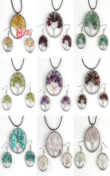 whole 10sets multi style quartz chakra gravel tree of life wire wrap leather chain pendant necklace hook earrings5867060, Silver
whole 10sets multi style quartz chakra gravel tree of life wire wrap leather chain pendant necklace hook earrings5867060, Silver