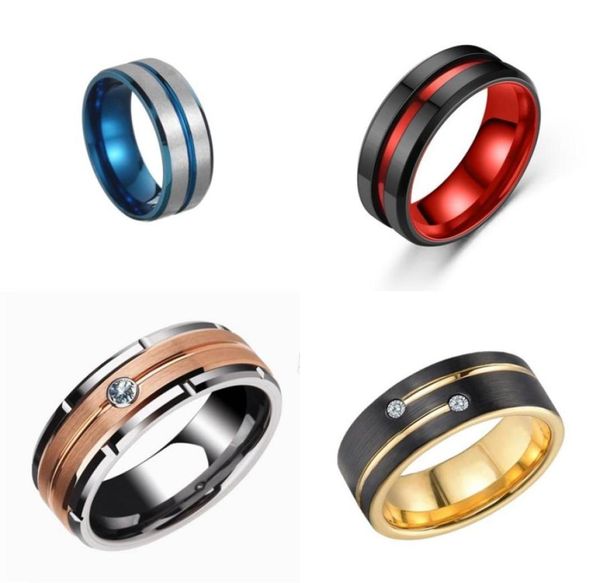 fashion stainless steel band rings red groove beveled edge zircon inlay wedding ring for men jewelry 256 d34413872, Silver
fashion stainless steel band rings red groove beveled edge zircon inlay wedding ring for men jewelry 256 d34413872, Silver