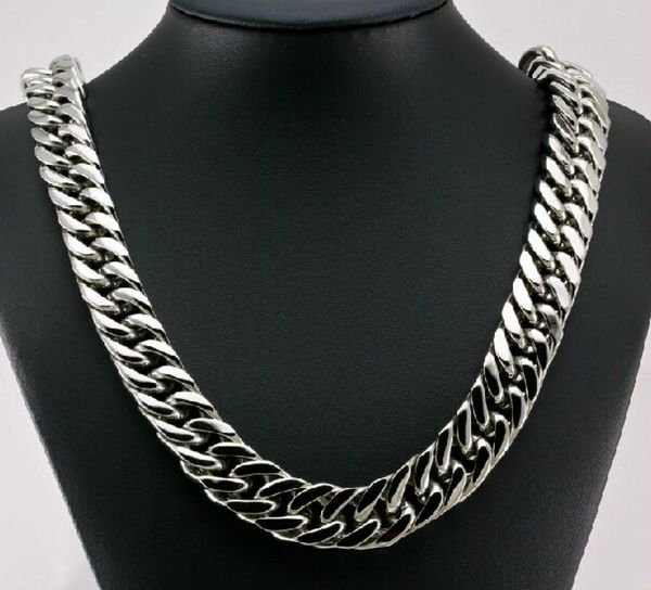 new style cool men jewelry 15mm 24039039 huge large stainless steel heavy chunky curb link necklace chain for xmas holiday5513510, Silver
new style cool men jewelry 15mm 24039039 huge large stainless steel heavy chunky curb link necklace chain for xmas holiday5513510, Silver