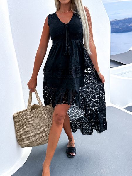 urban dresses v neck women patchwork sleeveless dress summer casual loose holiday solid female hollow out beach party club ruffles 230711, White;black
urban dresses v neck women patchwork sleeveless dress summer casual loose holiday solid female hollow out beach party club ruffles 230711, White;black