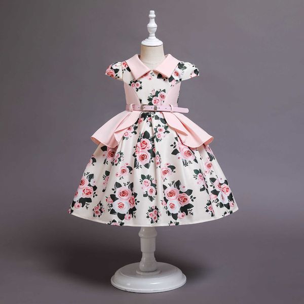 girl's dresses rose floral children's elegant dress fake two princess kids clothes turn down collar belt girl kid's dress cos, Red;yellow
girl's dresses rose floral children's elegant dress fake two princess kids clothes turn down collar belt girl kid's dress cos, Red;yellow