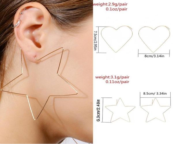 m mism women punk hoop earrings girls street vintage jewelry fashion style heart shape star boucle d039oreille metal oorbellen4203846, Golden;silver
m mism women punk hoop earrings girls street vintage jewelry fashion style heart shape star boucle d039oreille metal oorbellen4203846, Golden;silver