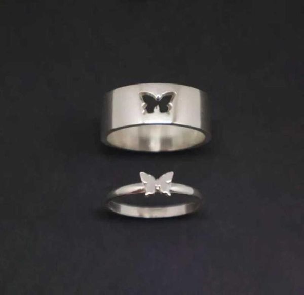 couple rings butterfly matching for women men wedding set promise ring lovers gold sier color9978515, Silver
couple rings butterfly matching for women men wedding set promise ring lovers gold sier color9978515, Silver