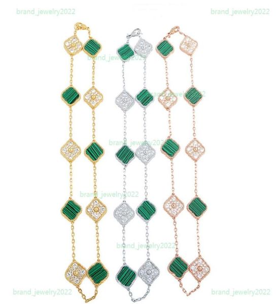 luxury 10 flower crystal choker classic fourleaf clover necklace designer jewelry natural stone 18k gold plated neck8072266, Golden;silver
luxury 10 flower crystal choker classic fourleaf clover necklace designer jewelry natural stone 18k gold plated neck8072266, Golden;silver