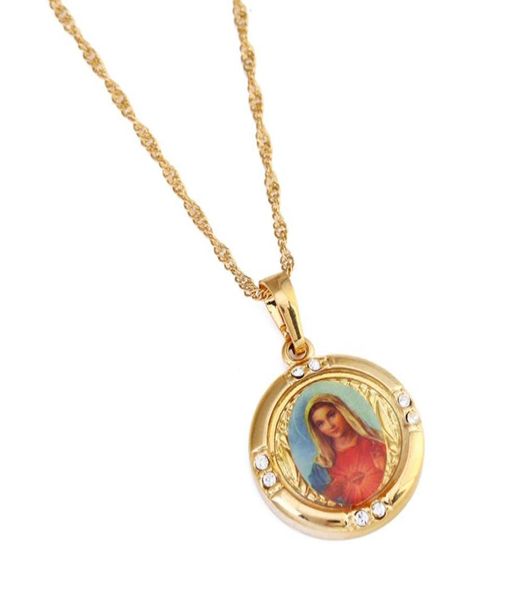 gold color virgin mary necklace women religious prayer necklaces pendants jewelry with rhinestone4296035, Silver
gold color virgin mary necklace women religious prayer necklaces pendants jewelry with rhinestone4296035, Silver