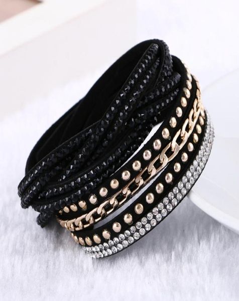 women new fashion pu leather wrap wristband cuff punk rhinestone bracelet crystal bangle charm bracelets 10colors 171213136115724, Golden;silver
women new fashion pu leather wrap wristband cuff punk rhinestone bracelet crystal bangle charm bracelets 10colors 171213136115724, Golden;silver