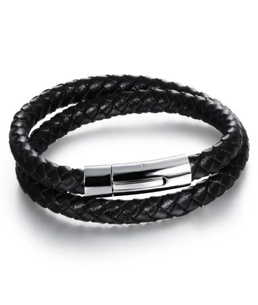double layer leather bracelets classical handmade leather knitted stainless steel men bracelet jewelry3150752, Golden;silver
double layer leather bracelets classical handmade leather knitted stainless steel men bracelet jewelry3150752, Golden;silver