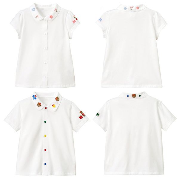 kids shirts 2023 summer japanese girls' cartoon bear rabbit embroidery boys' short sleeve shirt overlay white blouse for girls 230, White;black
kids shirts 2023 summer japanese girls' cartoon bear rabbit embroidery boys' short sleeve shirt overlay white blouse for girls 230, White;black