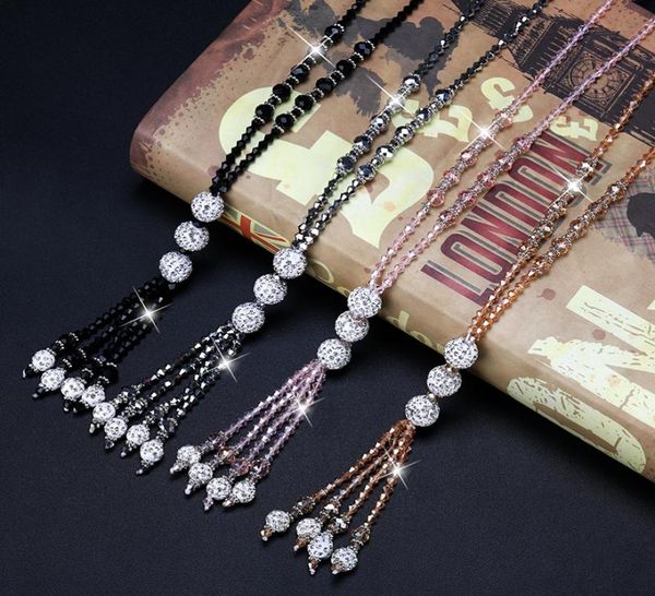 fashion shiny crystal beads long necklace simple joker tassel strand sweater chain women leisure jewelry 4 colors3116803, Silver
fashion shiny crystal beads long necklace simple joker tassel strand sweater chain women leisure jewelry 4 colors3116803, Silver