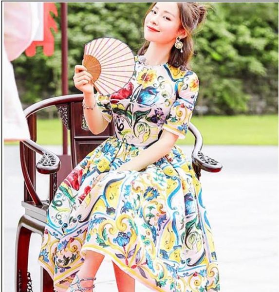 xxxl 2018 summer a line short sleeve dress prom fashion o neck flora print brand same style dress sms4803864, Black
xxxl 2018 summer a line short sleeve dress prom fashion o neck flora print brand same style dress sms4803864, Black