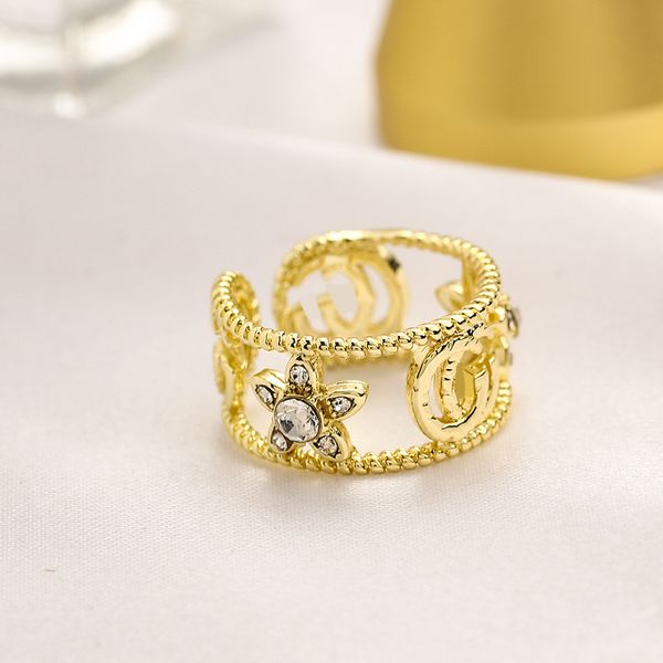 luxury designer gu design woman retro hollowed out letters fashion sunflower set diamond loose ring hipster ring woman, Silver
luxury designer gu design woman retro hollowed out letters fashion sunflower set diamond loose ring hipster ring woman, Silver