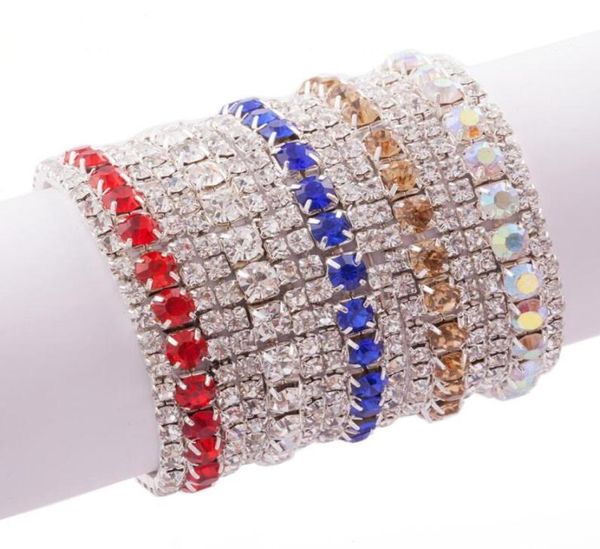 new 10 colors fashion women 3row rhinestone crystal trims tennis spring bracelets 6inches jewelry1360305, Golden;silver
new 10 colors fashion women 3row rhinestone crystal trims tennis spring bracelets 6inches jewelry1360305, Golden;silver
