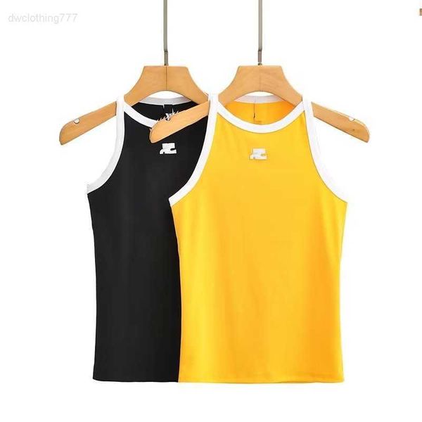 2023 spring new letter embroidery contrast color slim fit t-shirt y2k ribbed sleeveless tank for women, White
2023 spring new letter embroidery contrast color slim fit t-shirt y2k ribbed sleeveless tank for women, White