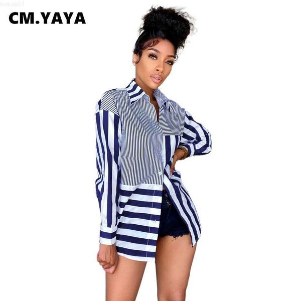 women's blouses shirts cm.yaya women shirts striped full sleeve turn-down single breasted loose straight long shirts casual fashion str, White
women's blouses shirts cm.yaya women shirts striped full sleeve turn-down single breasted loose straight long shirts casual fashion str, White