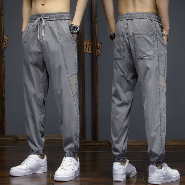 high elastic ultra-thin men's leg casual pants men's loose summer ice silk quick dry nine pants men's trend youth pants, Black
high elastic ultra-thin men's leg casual pants men's loose summer ice silk quick dry nine pants men's trend youth pants, Black