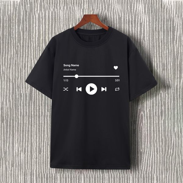 music interface men's t-shirt for summer outdoor, casual slightly stretch crew neck tee short sleeve graphic stylish clothing, White;black
music interface men's t-shirt for summer outdoor, casual slightly stretch crew neck tee short sleeve graphic stylish clothing, White;black