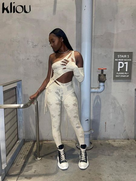 women's two piece pants kliou concise print hipster two piece set women unique shape off shoulder croped high waist skinny pants female, White
women's two piece pants kliou concise print hipster two piece set women unique shape off shoulder croped high waist skinny pants female, White