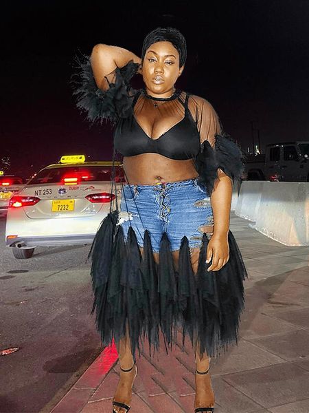 plus size dresses parti dress woman summer clothing club wear black mesh size transparent wholesale bulk drop 230711
plus size dresses parti dress woman summer clothing club wear black mesh size transparent wholesale bulk drop 230711