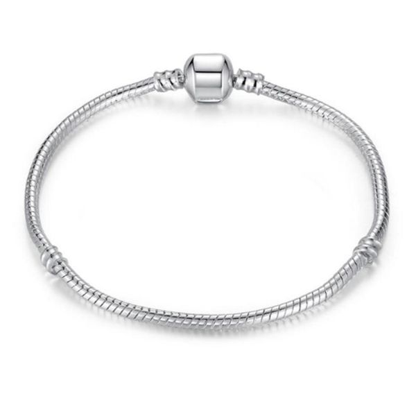 925 sterling silver chain bracelet for european clasp charm bead bangle bracelets designer mix size 16cm21cm9420739, Black
925 sterling silver chain bracelet for european clasp charm bead bangle bracelets designer mix size 16cm21cm9420739, Black
