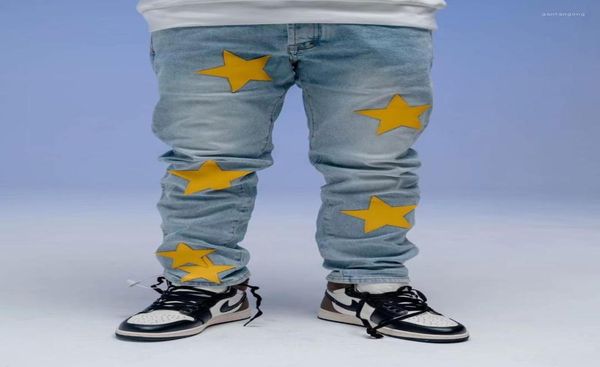 men039s jeans american street applique leather yellow star 2021 style washed pants1373273, Blue
men039s jeans american street applique leather yellow star 2021 style washed pants1373273, Blue