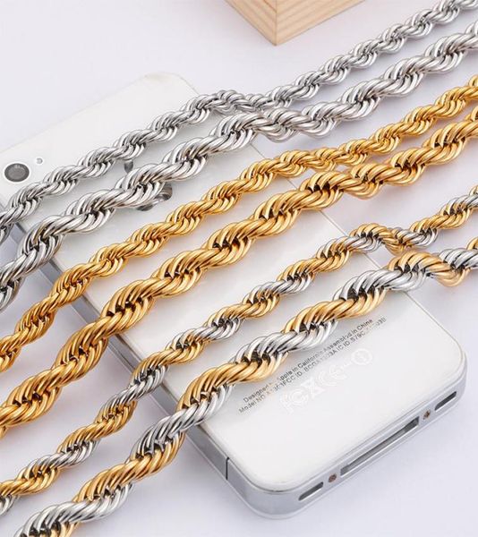 multicolor 316 stainless steel 6mm rope chains necklace gold and silver 24 inch hip hop jewerly5423866
multicolor 316 stainless steel 6mm rope chains necklace gold and silver 24 inch hip hop jewerly5423866