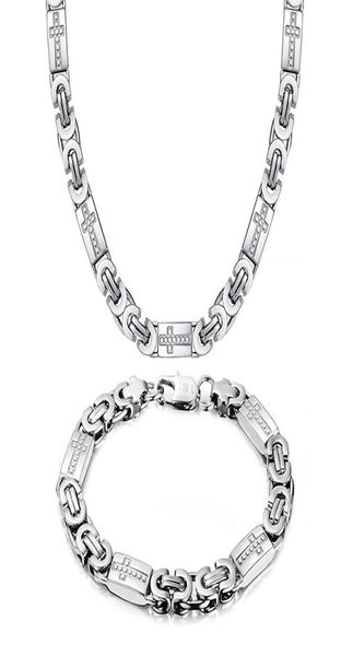 new arrival silver cross necklace men039s 316l stainless steel chain bracelet men jewelry sets 55cm60cm70cmx8mm7026683
new arrival silver cross necklace men039s 316l stainless steel chain bracelet men jewelry sets 55cm60cm70cmx8mm7026683