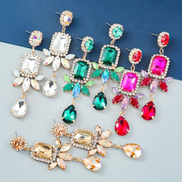 new multicolor rhinestone drop floral dangle earrings women's earrings dinner wedding accessories fashion statement jewelry, Silver
new multicolor rhinestone drop floral dangle earrings women's earrings dinner wedding accessories fashion statement jewelry, Silver