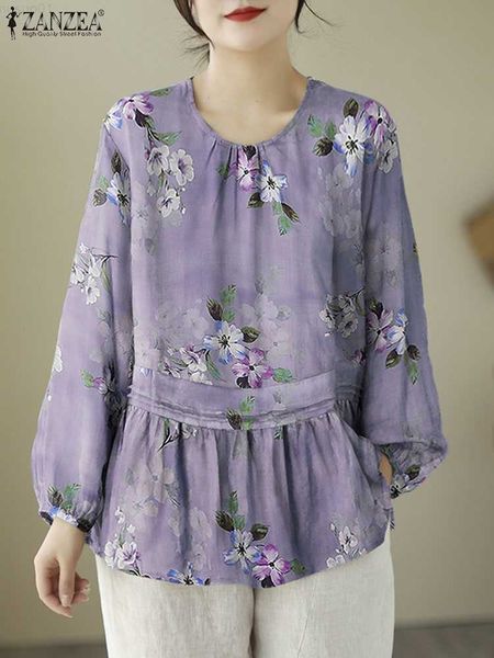 women's blouses shirts zanzea casual loose puff long sleeve shirts fashion floral print blouse women 2023 bohemian pleats o neck stitch, White
women's blouses shirts zanzea casual loose puff long sleeve shirts fashion floral print blouse women 2023 bohemian pleats o neck stitch, White