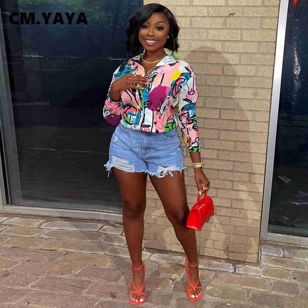 women's blouses shirts cm.yaya women long sleeve button up turn-down neck graffiti blouses and shirts l230712, White
women's blouses shirts cm.yaya women long sleeve button up turn-down neck graffiti blouses and shirts l230712, White