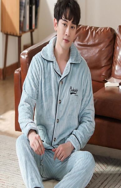 winter warm soft flannel plus size pajamas men longsleeved sleepwear pijamas couple homme nightwear male cardigan pyjamas sets lj9042321, Black;brown
winter warm soft flannel plus size pajamas men longsleeved sleepwear pijamas couple homme nightwear male cardigan pyjamas sets lj9042321, Black;brown